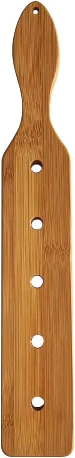 35.5cm Bambus Paddel Leichtes Dauerhaftes Glattes Paddel mit Luftstrom Löcher Unfinished Holz Paddel