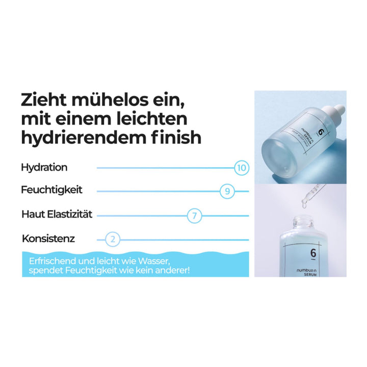 numbuzin No.6 Tiefschlaf-Maske Serum, 1,69 fl.oz / 50ml | CPNP, Korean Skincare, Stumpfe, trockene H