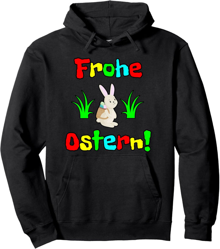 Frohe Ostern Kaninchen Osterhase Pullover Hoodie