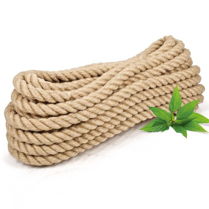 ABIO Juteseil Tau Seil 100% Natur Hanfseil Kordel Jutekordel Deko Dekoration Makramee Garn für Garte