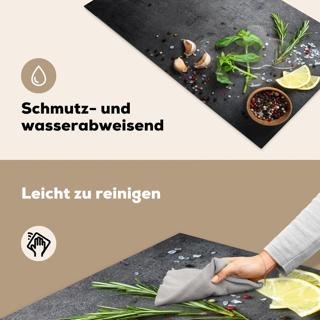 KitchenYeah© Herdabdeckplatte Einteilig Ceranfeld Abdeckplatte für Induktionsschutz Ceranfeldabdecku