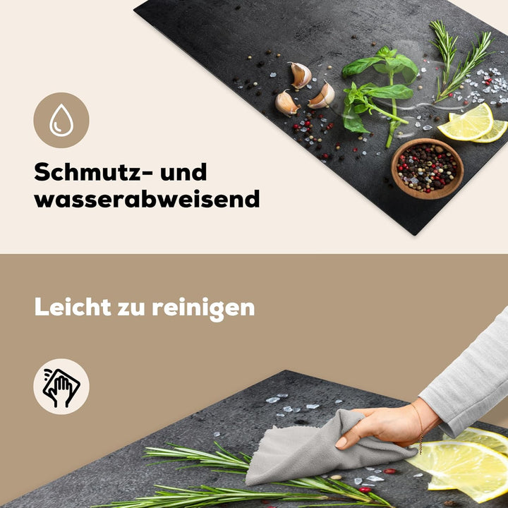 KitchenYeah© Herdabdeckplatte Einteilig Ceranfeld Abdeckplatte für Induktionsschutz Ceranfeldabdecku