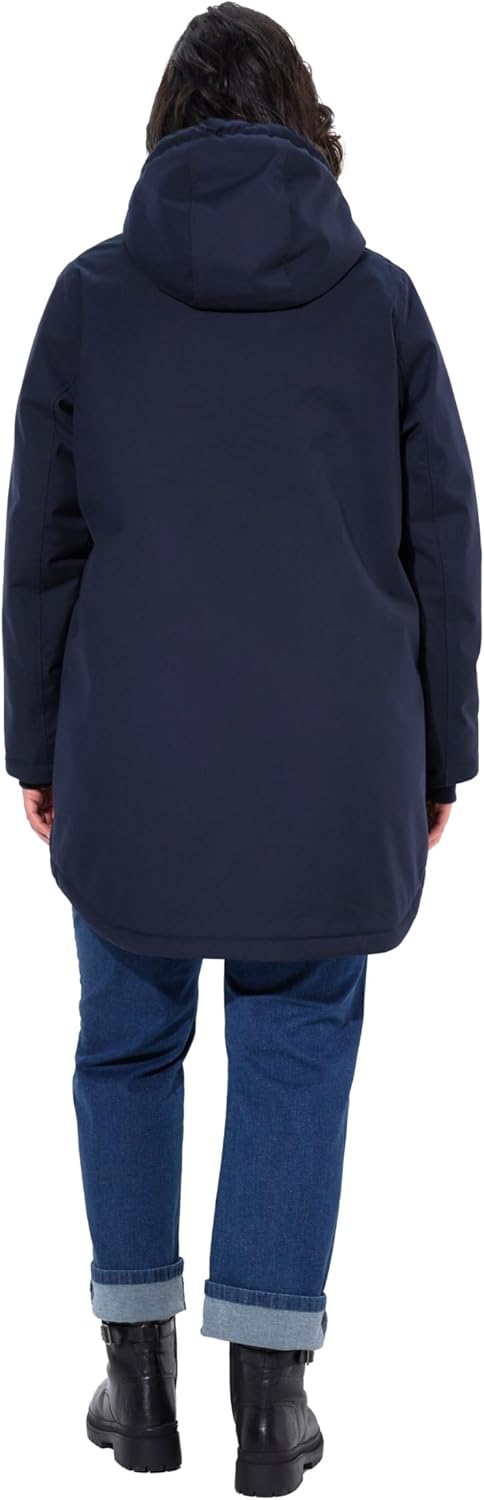 Ulla Popken Damen Hyprar Funktionsjacke mit Teddyfutter Jacken 58-60 marine, 58-60 marine
