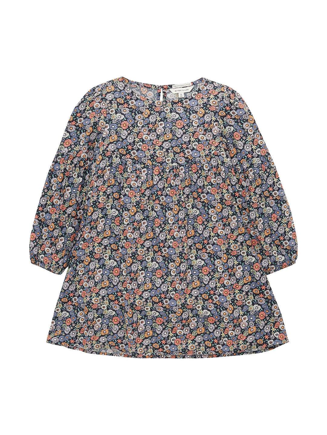 TOM TAILOR Mädchen Kinder Kleid mit Blumenmuster 116-122 31440 - Multicolor Flower Print, 116-122 31