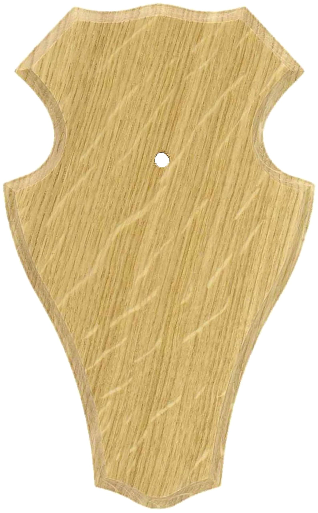 Gehörnbrett Eiche mit Kiefereinlage Rehbock Gamswild Hell Dunkel Set mit Gehörnklammer, Braun (Hell