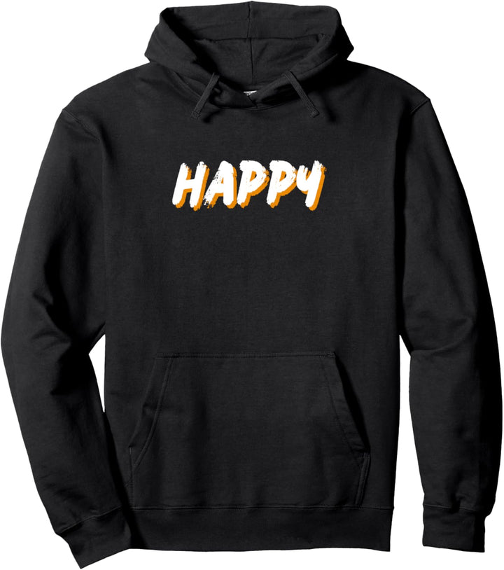 Happy 70s Vintage Orange Pullover Hoodie