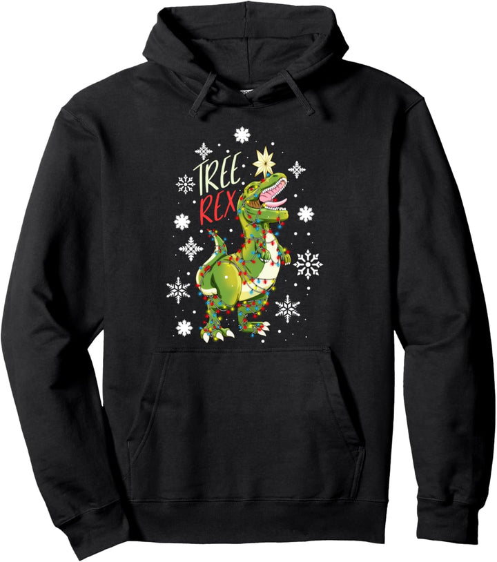Tree Rex Christmas Pajamas sweater Xmas Gifts Men Boys Kids Pullover Hoodie