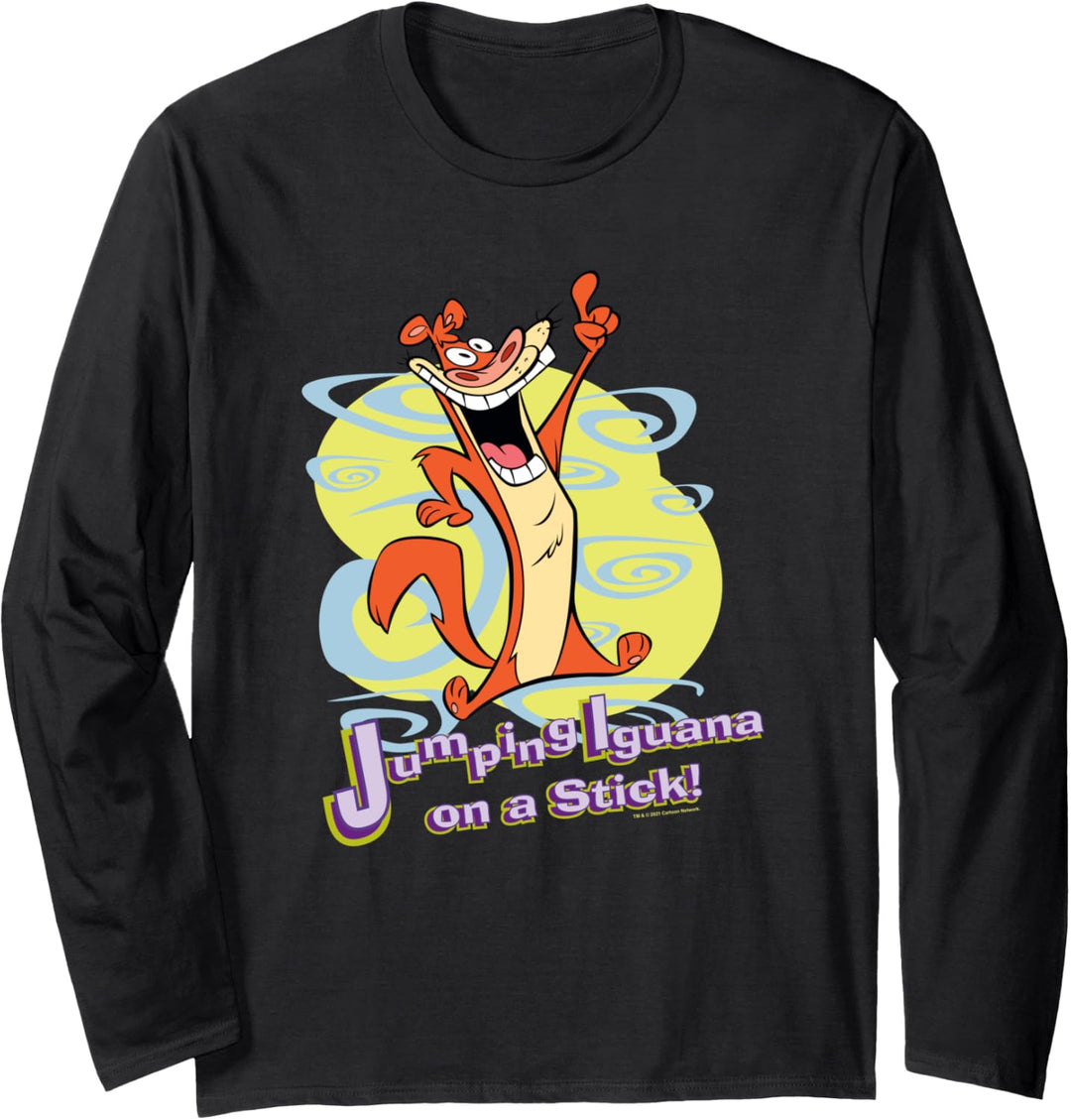 I Am Weasel Jumping Iguana On A Stick! Langarmshirt