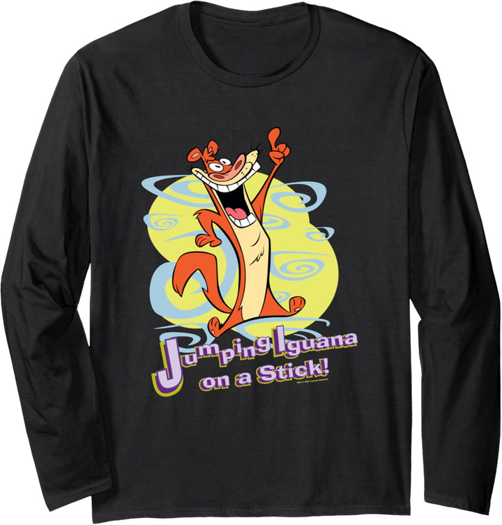 I Am Weasel Jumping Iguana On A Stick! Langarmshirt