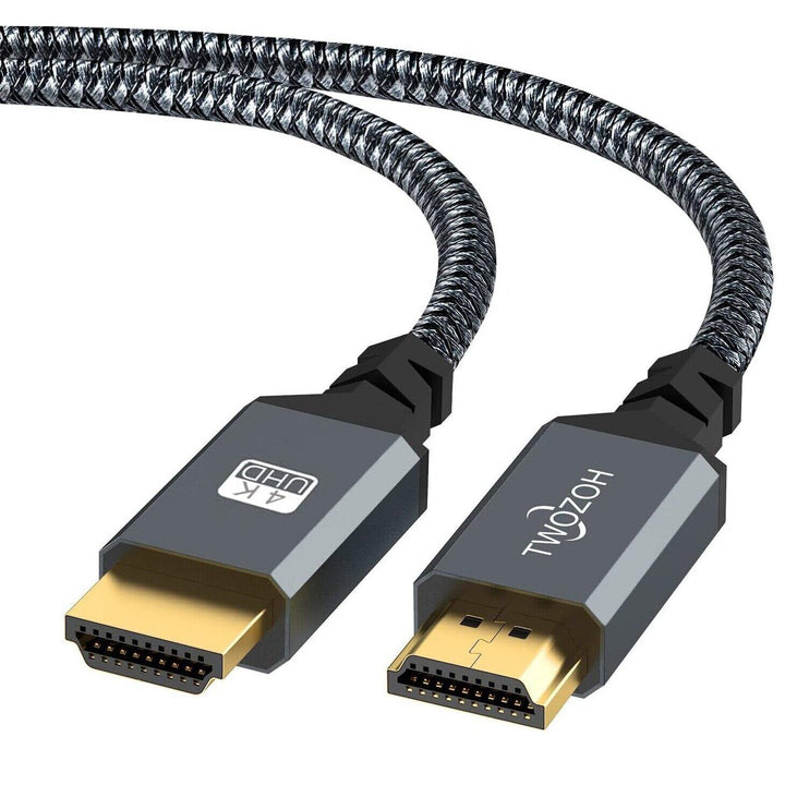 Twozoh 4K HDMI Kabel 10M, High Speed 60HZ 18Gbps geflochtenes HDMI auf HDMI Kabel 2.0 Kompatibel mit