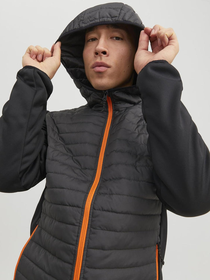 JACK & JONES Male Hybridjacke Hybridjacke | Hybrid jacket XXL Asphalt, XXL Asphalt