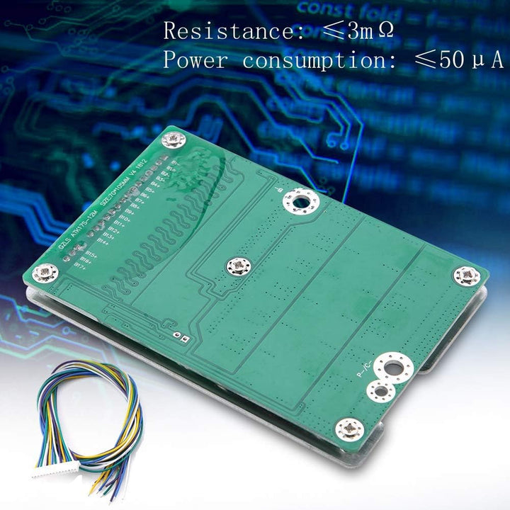 Lithium-Batterie-Schutzplatine, 17s 60V 50A BMS Li-Ionen-Batterie-Ladeschutzplatine mit Balance-Funk