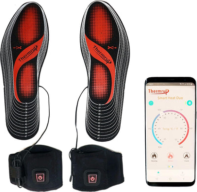 Thermrup Smart beheizbare Einlegesohle App gesteuert,Grösse: