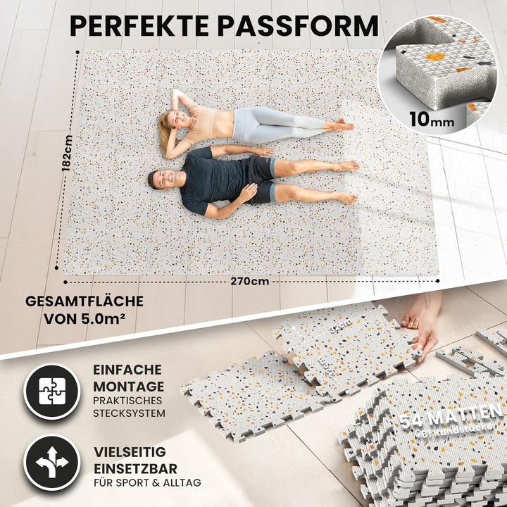 Schutzmatten Bodenschutzmatte Set Sportmatte Gymnastikmatte Puzzlematte: Puzzle Sportgeräte Matte Fi