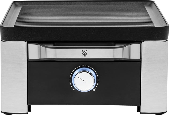 WMF Lono Raclette Grill mit Pfännchen und Schiebern, Raclette 8 Personen, 15 W, edelstahl