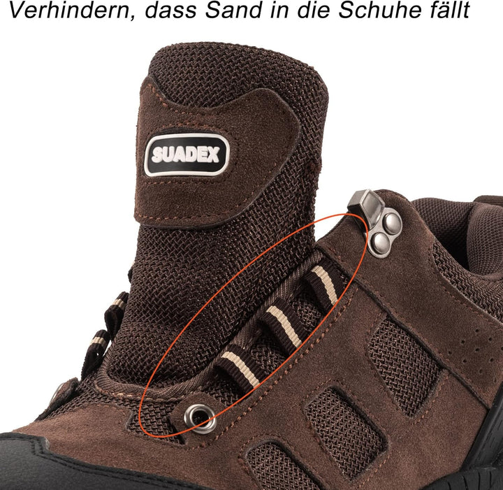 SUADEX Sicherheitsschuhe Arbeitsschuhe Herren Damen Leicht Stahlkappenschuhe Atmungsaktiv mit Stahlk