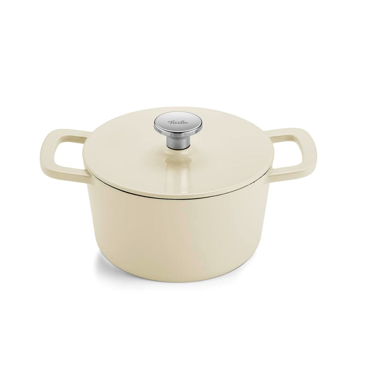 Fissler Moments Collection / Emaillierter Gusseisen-Bräter, rund (Ø 20 cm) Cast-Iron Topf, Cocotte A