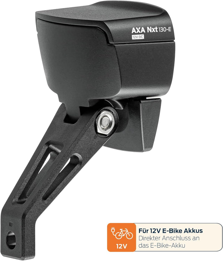 AXA NXT 130 E-Bike Fahrradlicht – 130 Lux Frontlicht – 12V Anschluss – StVZO Zulassung