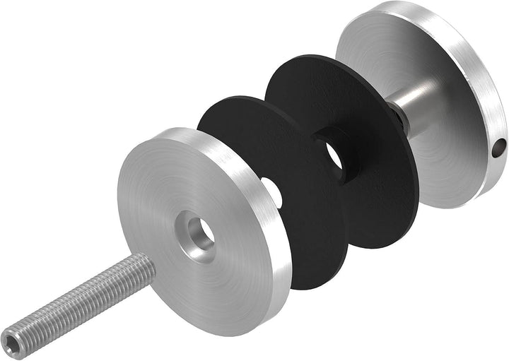 STEINBACHER© | Edelstahl Glaspunkthalter Ø62mm, Anschluss: flach, V2A