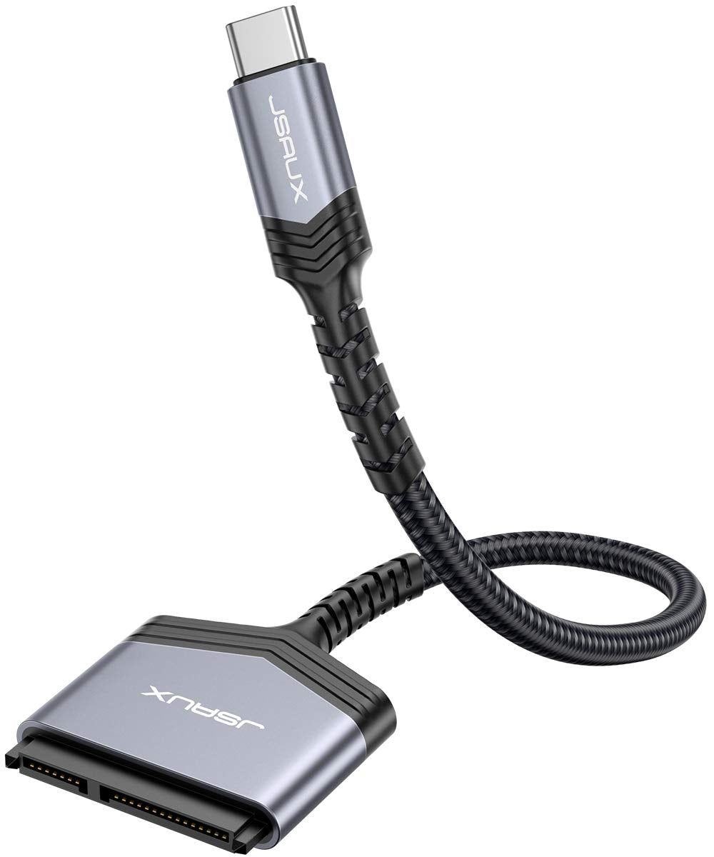 JSAUX SATA auf USB C Kabel, USB C 3.1 zu 2.5" SATA III Festplatten Adapter Typ C für 2,5 Zoll SSD un