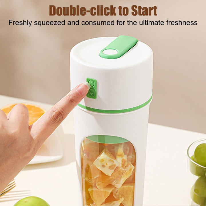 Tragbarer Mixer Becher, Personal Blender, 480ml USB-C Klein Mixer mit 6 Klingen Surround Blade für Z