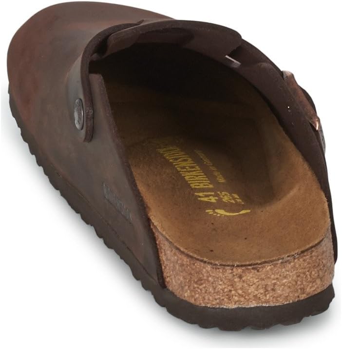 Birkenstock Classic BOSTON Unisex-Erwachsene Clogs 35 EU Schmal Braun Habana, 35 EU Schmal Braun Hab