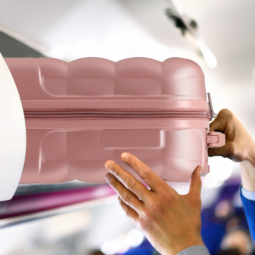 Flight Knight Bubble Suitcase - Ryanair easyJet Jet2 Approved - 8 Wheel Carry Cabin Hardcase 45x36x2