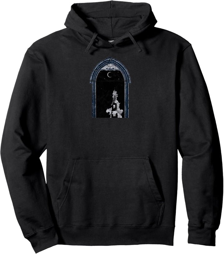 Stay Lit Occult Gothic Grunge Satan Burning Church Vintage Pullover Hoodie