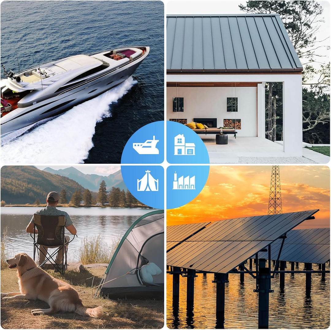 Solarpanel 300w, 2 x 150w Hohe Effizienz Monokristalline Solarmodul, Aluminium Frame Solar Panel, 12