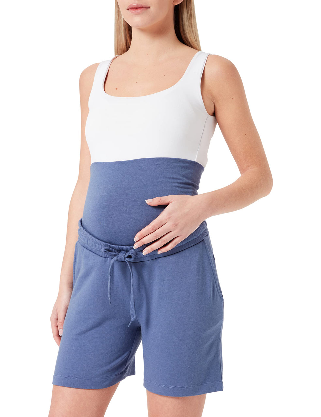 Noppies Damen Over The Belly Helena Shorts 32 Gray Blue - P910, 32 Gray Blue - P910
