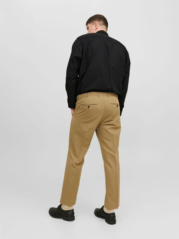 JACK&JONES PLUS Damen Jjjoe Shirt Ls Plain Pls Hemd 4XL Schwarz, 4XL Grosse Grössen Schwarz