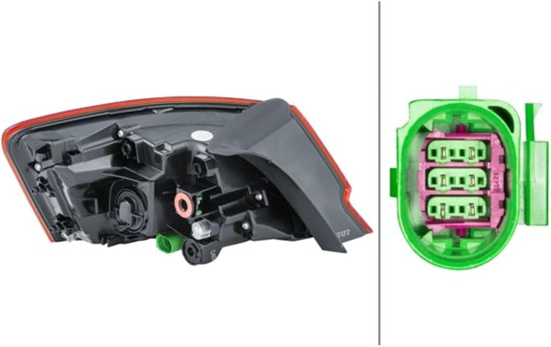 HELLA 2SD 012 831-041 Heckleuchte - LED - äusserer Teil - rechts - für u.a. Audi A3 (8V1, 8Vk) Recht