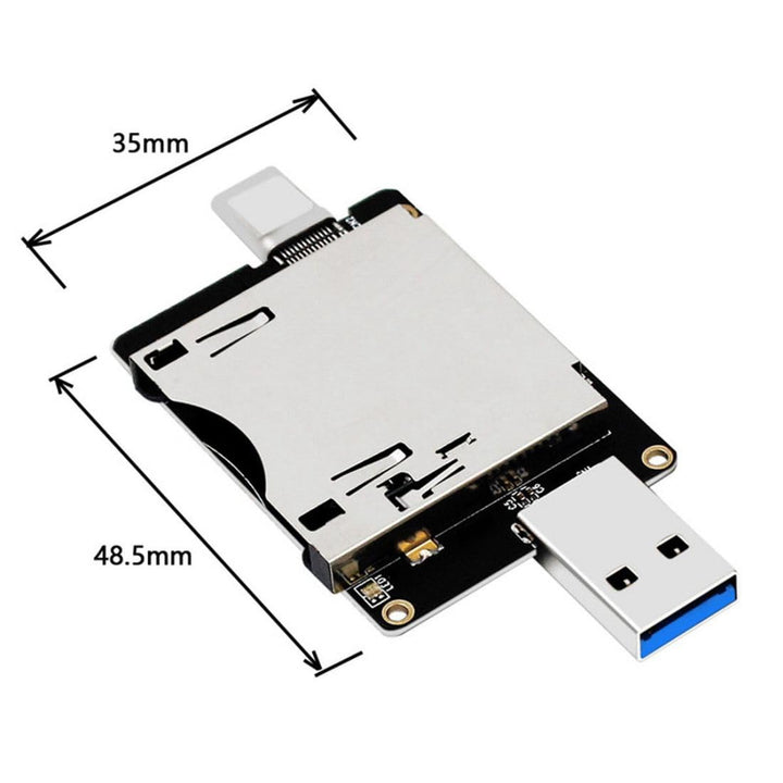 ChenYang CY USB3.1 Type-A & Type-C zu CF Express Erweiterungskartenleser für CFE Type-B Support R5 Z