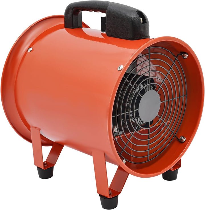 250mm Bauventilator 2580m³/h Industrieventilator Baugebläse mit 10M Schlauch Axialgebläse 2800/3300r