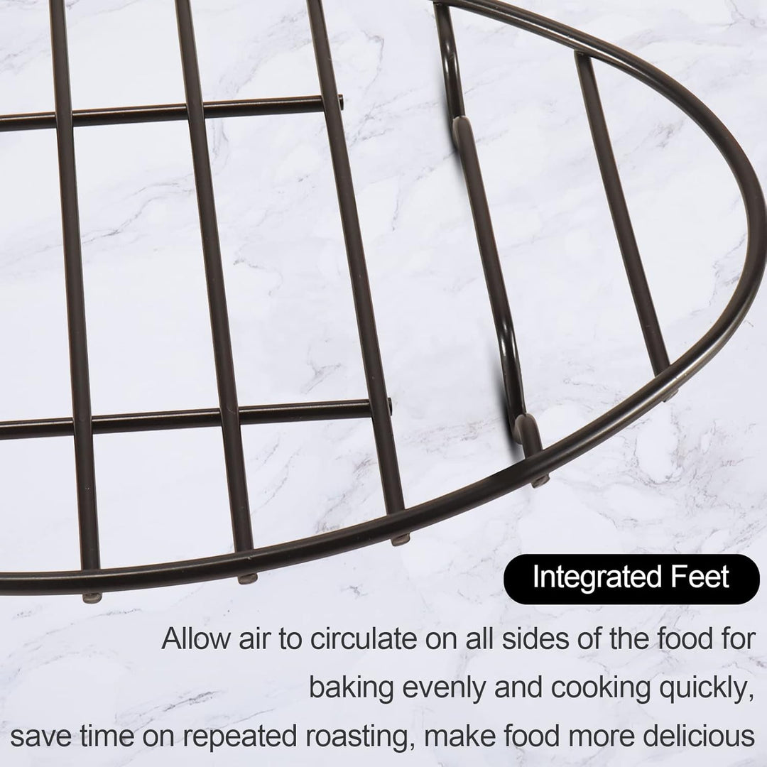 Fivebop 2 Stück Bräter, oval, antihaftbeschichtet, Edelstahl, Kühlregal, Grill, Kochen, Backen, Gril