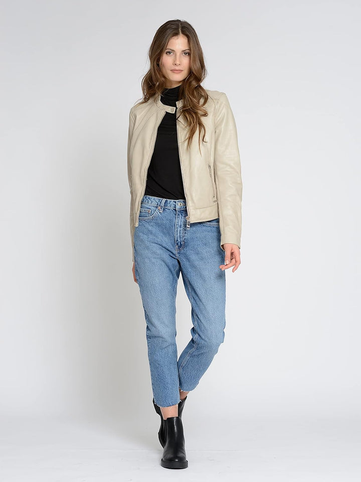 MAZE Damen Lederjacke Grenada XL greige, XL greige