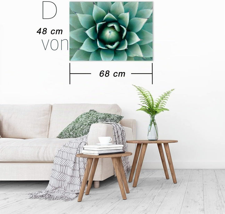 Ulmer Puzzleschmiede - Puzzle Agave - Anspruchsvolles Pflanzen-Motiv als 1000 Teile Puzzle - Makro-A