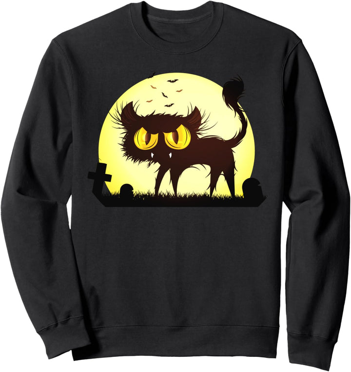 Friedhofskatze Scary Halloween Sweatshirt