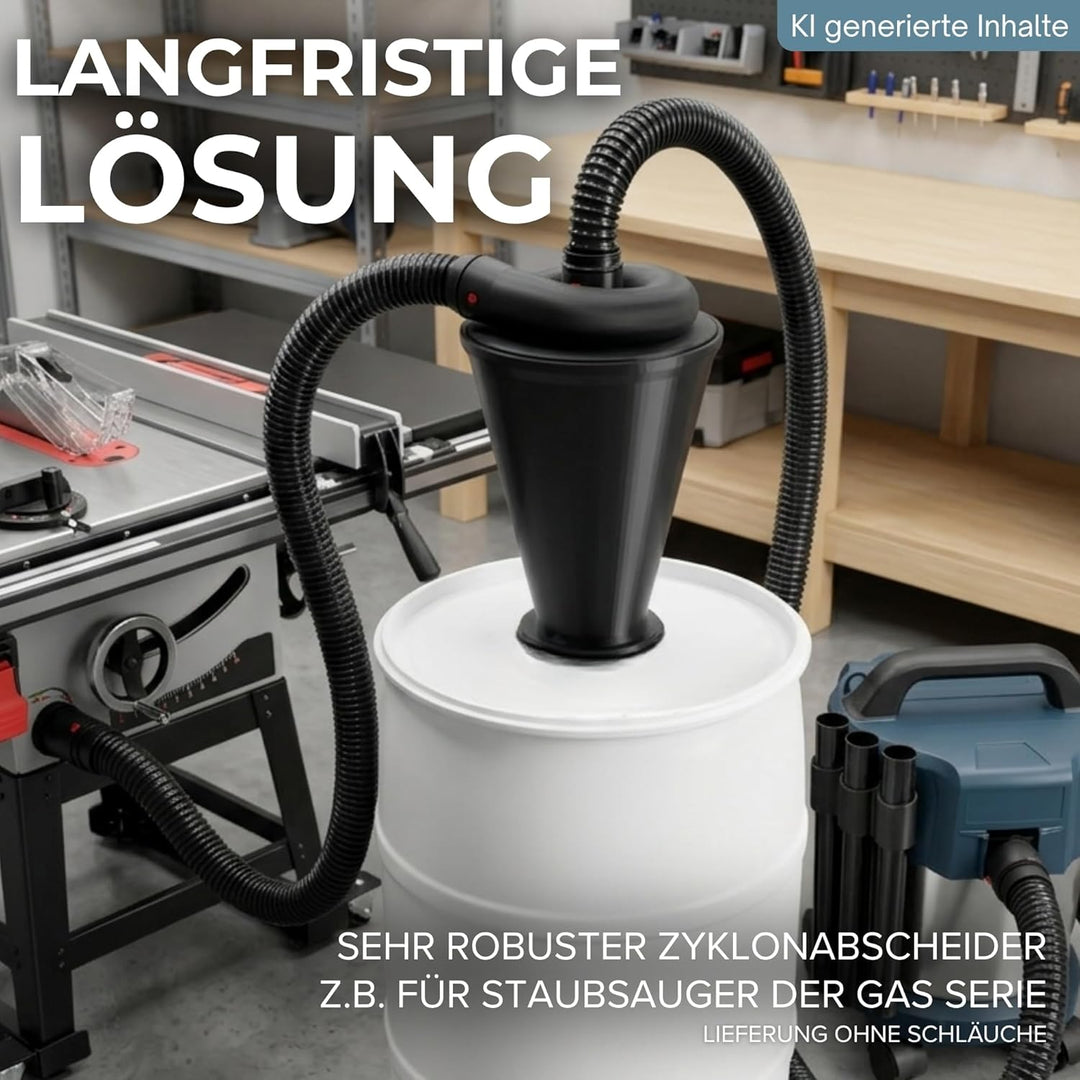 Staubsauger Vorabscheider passend für Bosch Click and Clean Zyklon Staubabsaugung Filter Abscheider