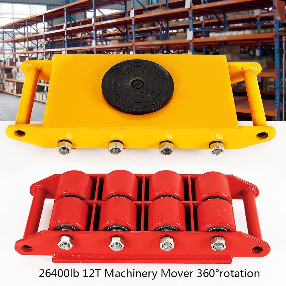 12T Dolly Moving Skate Heavy Duty Industrial Machinery Skate Moving Equipment Cast Steel Machinery M