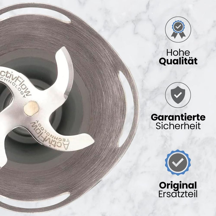 Anakel Home Ersatz-Mixerarm MS-650968 kompatibel mit Moulinex Infiny Force | Edelstahl 4 Klingen, Ac