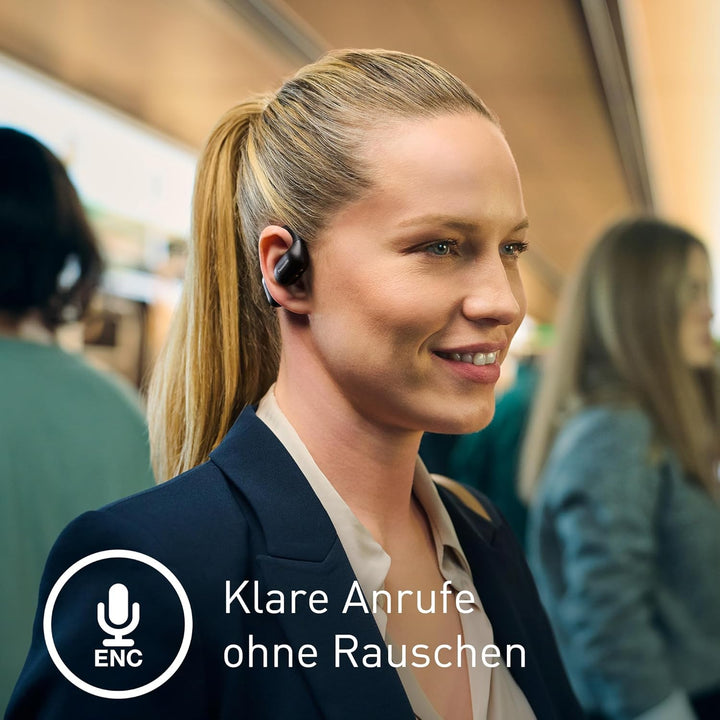 Panasonic RB-F10DE-K Open-Ear Wireless Kopfhörer, Bluetooth Kopfhörer mit ENC Mikrofon, 25 Std. Wied