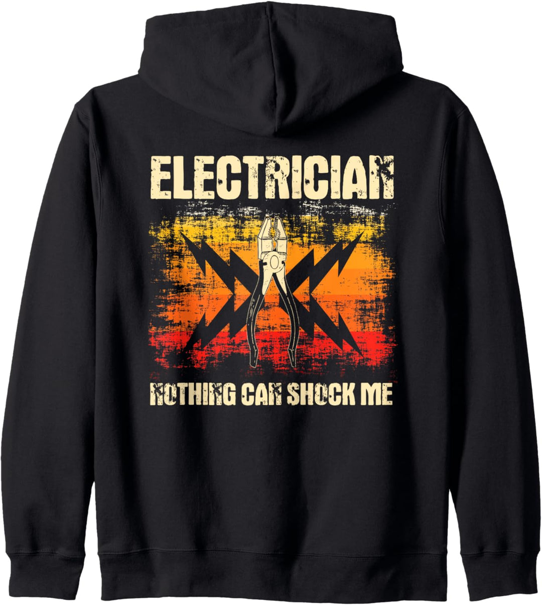 Elektriker Design auf der Rückseite der Kleidung Kapuzenjacke