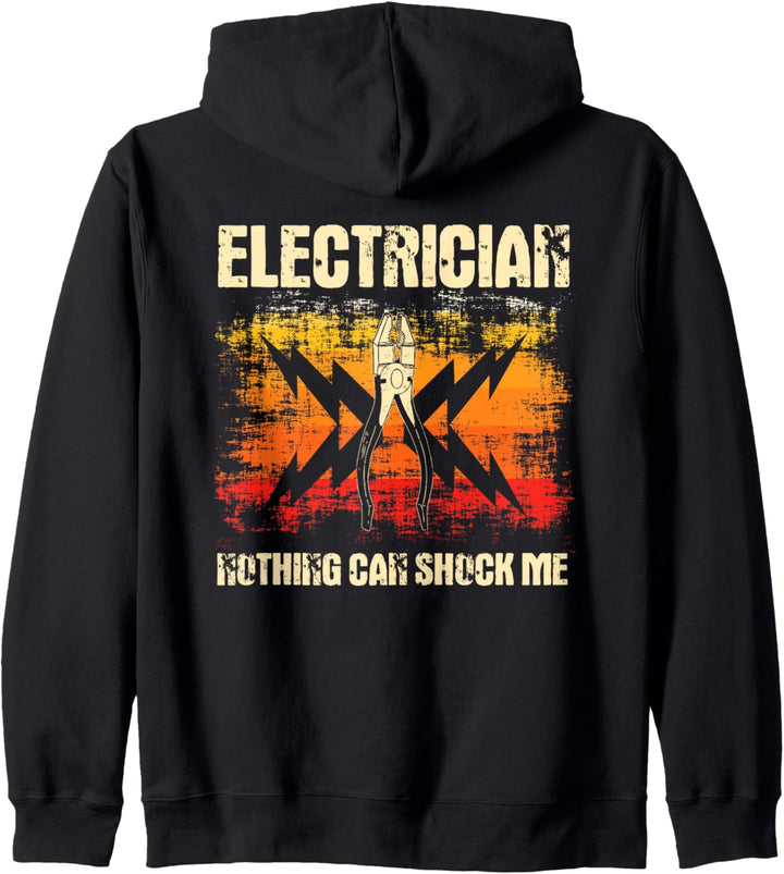 Elektriker Design auf der Rückseite der Kleidung Kapuzenjacke