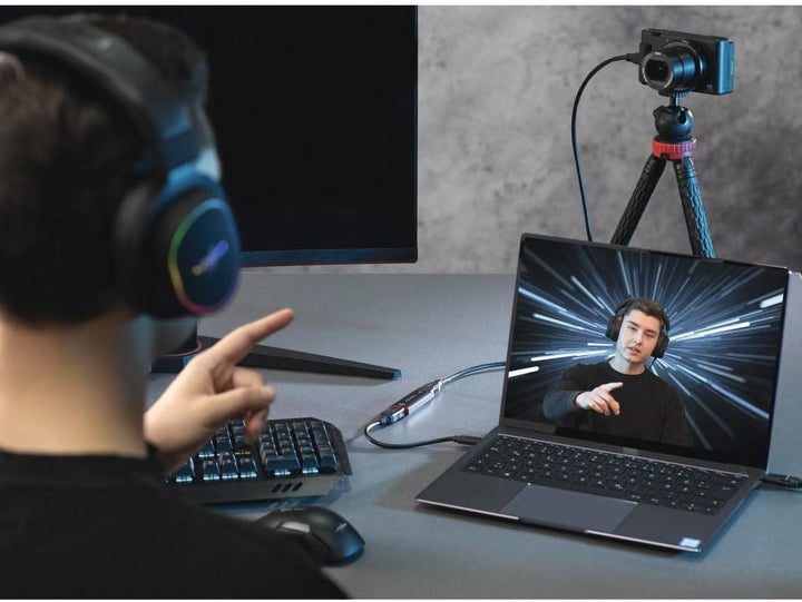 Hama Video Capture Card 4K HDMI zu USB 3.0 Videoaufnahmekarte (zur direkten Aufnahme Spiegelreflexka