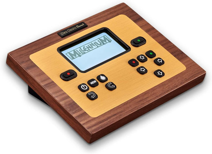 Millennium Chess Classics Exclusive (M828) – Holz-Schachcomputer mit Figurenerkennung, 2 Top-Schachp