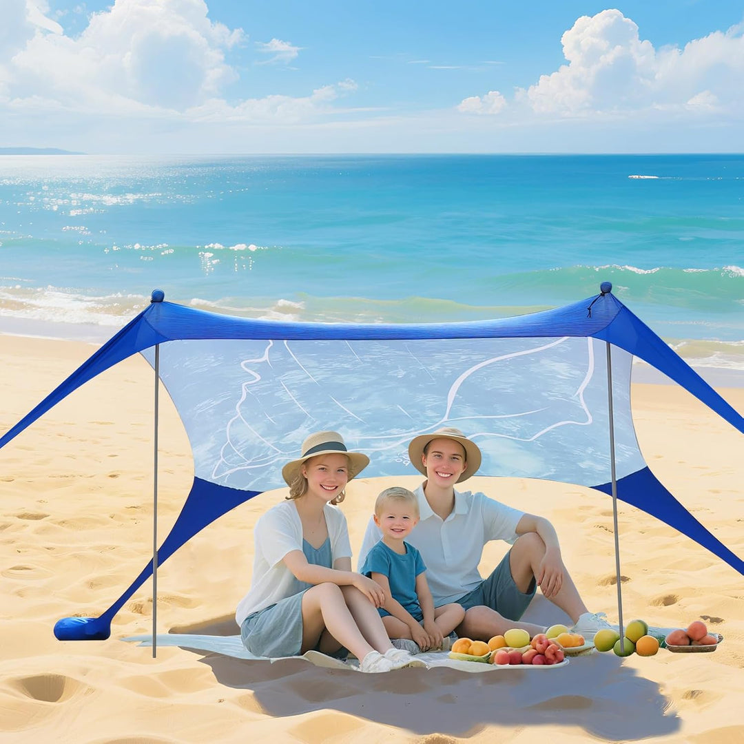 Strandzelt Pop Up 160 x 200 cm, 3D Drucken Klein Sonnenschutz UPF50 Lycra Zelte Outdoor Hinterhof St
