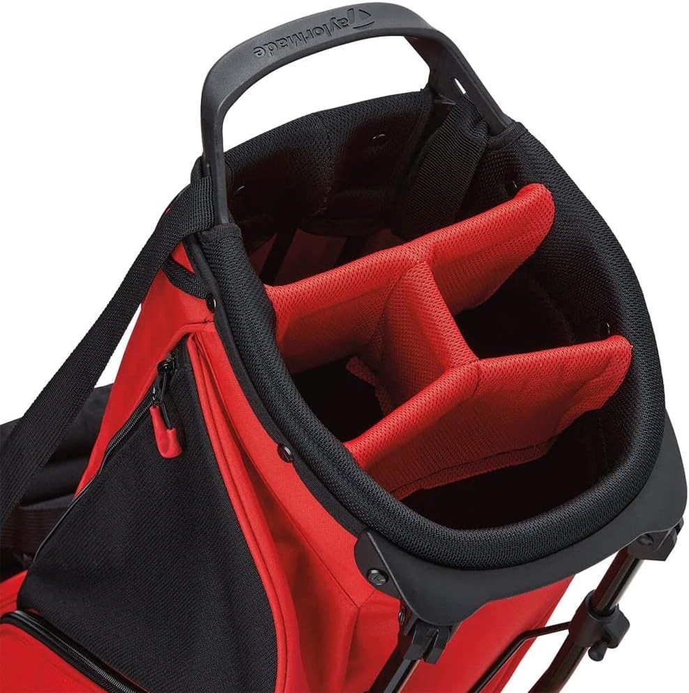 Taylormade FlexTech Lite Standtasche 2022 Rot, Schwarz und Weiss, Rot, Schwarz und Weiss