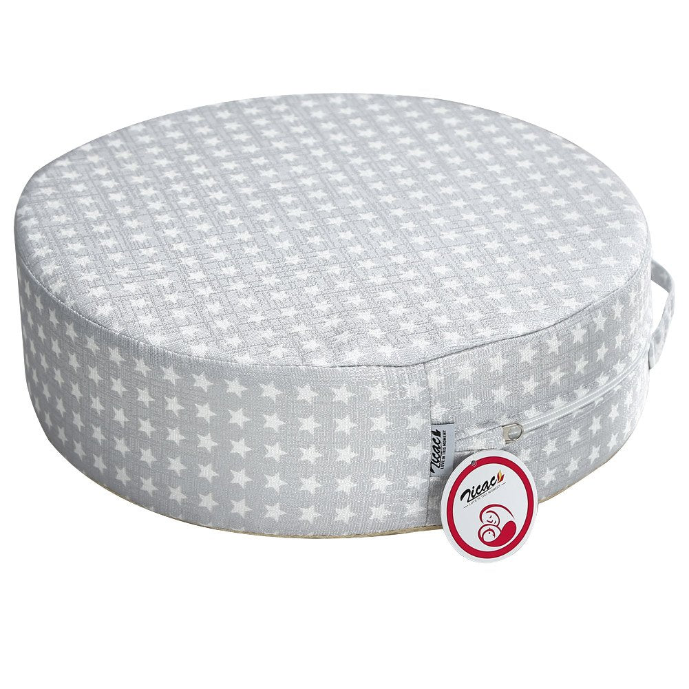 Zicac Sitzerhöhung Sterne Muster Tragbare Sitzerhöhung mit Seitentasche für Kinder Seat Pad