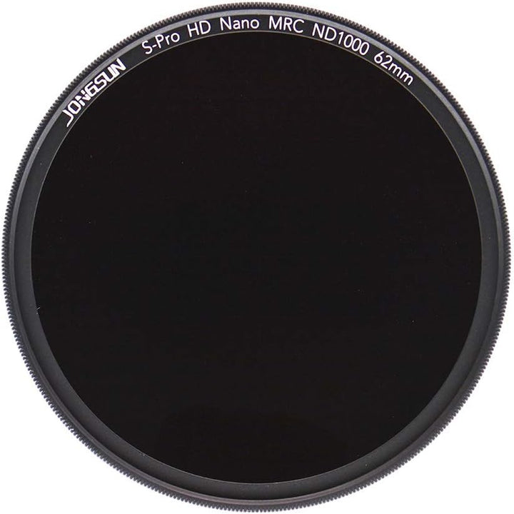 JONGSUN ND1000 62mm ND Filter, S-PRO HD Neutraldichtefilter 18-Schichten Mehrfachbeschichtung, Optis